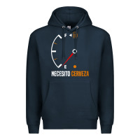 Navy Mexican beer necesito cerveza cool & funny sayings Premium Hoodie - longCreatives