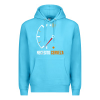Ocean Blue Mexican beer necesito cerveza cool & funny sayings Premium Hoodie - longCreatives