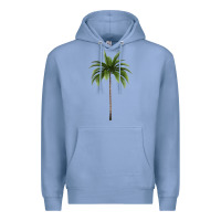 Colony Blue Tropical Palm Tree Premium Hoodie - longCreatives