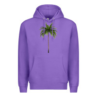Purple Tropical Palm Tree Premium Hoodie - longCreatives