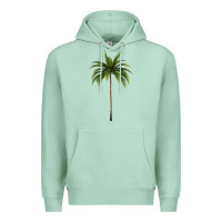 Seafoam Tropical Palm Tree Premium Hoodie - longCreatives