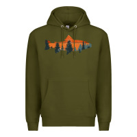 Army Green Trout Fly Fishing Nature Outdoor Fisherman Gift Premium Hoodie - longCreatives
