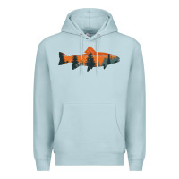 Blue Mist Trout Fly Fishing Nature Outdoor Fisherman Gift Premium Hoodie - longCreatives