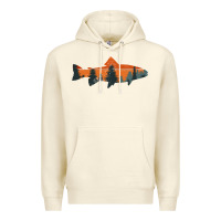 Sandshell Trout Fly Fishing Nature Outdoor Fisherman Gift Premium Hoodie - longCreatives