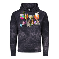 Cloud Black Easter wine glasses Vintage Hoodie - OliviaCreatesArt