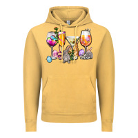 Vintage Mustard Easter wine glasses Vintage Hoodie - OliviaCreatesArt