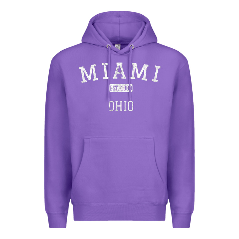 Miami Ohio Oh Vintage Premium Hoodie by longCreatives | Teevron