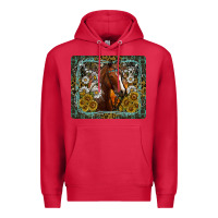 Cardinal Western Horse Mouse Pad Premium Hoodie - CowhideDigitalArt
