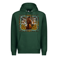 Sports Green Western Horse Mouse Pad Premium Hoodie - CowhideDigitalArt