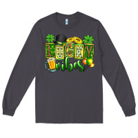 Smoke St. Patrick's Lucky vibes Long Sleeve Tee - OliviaCreatesArt