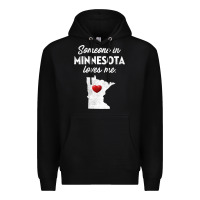 Black Someone In Minnesota Loves Me  Minnesota  MN Premium Hoodie - longCreatives