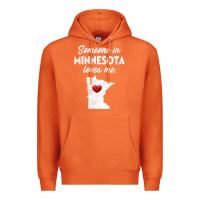 Carrot Someone In Minnesota Loves Me  Minnesota  MN Premium Hoodie - longCreatives