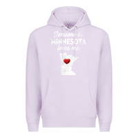 Lilac Someone In Minnesota Loves Me  Minnesota  MN Premium Hoodie - longCreatives