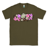 Army Green Easter eggs and crown of thorns Easter Day Classic Tee - HowdyJamesFarm