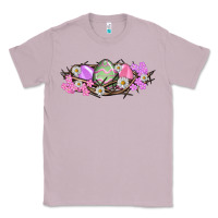 Lilac Easter eggs and crown of thorns Easter Day Classic Tee - HowdyJamesFarm