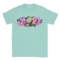 Seafoam Easter eggs and crown of thorns Easter Day Classic Tee - HowdyJamesFarm