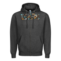 Charcoal Heather texas sunflower cowhide leopard texas map Zipper Hoodie - Artiststas