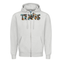 Dove Grey texas sunflower cowhide leopard texas map Zipper Hoodie - Artiststas