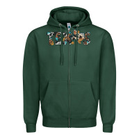 Sports Green texas sunflower cowhide leopard texas map Zipper Hoodie - Artiststas