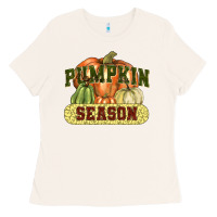 Bone Pumpkin season Ladies Tee - NancyCooperArtShop