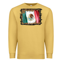 Antique Gold distressed mexico flag Premium Sweatshirt - BarkalooDesign