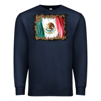 Navy distressed mexico flag Premium Sweatshirt - BarkalooDesign