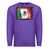 Purple distressed mexico flag Premium Sweatshirt - BarkalooDesign