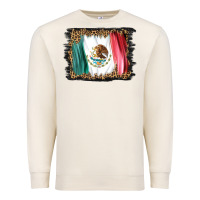 Sandshell distressed mexico flag Premium Sweatshirt - BarkalooDesign