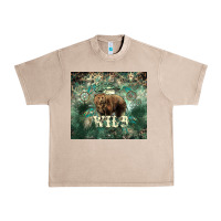 French Oak Stay wild Bear tumbler Urban Heavy Tee - HowdyJamesFarm