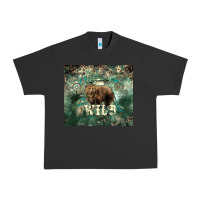 Pigment Black Stay wild Bear tumbler Urban Heavy Tee - HowdyJamesFarm