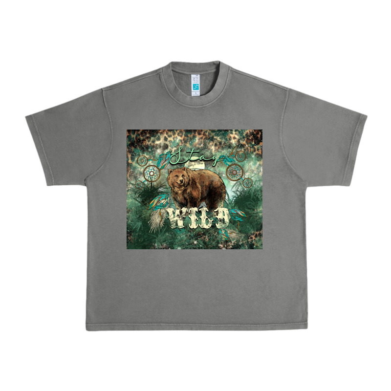 Stay Wild Bear Tumbler Urban Heavy Tee by HowdyJamesFarm | Teevron