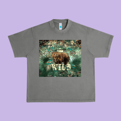 Stay Wild Bear Tumbler Urban Heavy Tee Designed By Howdyjamesfarm