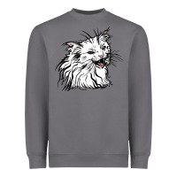 Storm Drawing Cat Heavyweight Sweatshirt - RacoonDesign