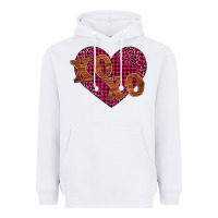White xoxo Heavyweight Hoodie - BarkalooDesign