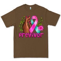 Cacao Previvor Breast Cancer Premium Tee - NancyCooperArtShop
