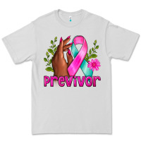 Dove Grey Previvor Breast Cancer Premium Tee - NancyCooperArtShop