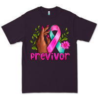 Plum Previvor Breast Cancer Premium Tee - NancyCooperArtShop