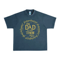 Midnight Navy Mens One Dad to rule them all  father's day gift Urban Heavy Tee - longCreatives