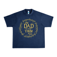 Navy Mens One Dad to rule them all  father's day gift Urban Heavy Tee - longCreatives