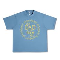 Pebble Blue Mens One Dad to rule them all  father's day gift Urban Heavy Tee - longCreatives