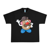 Black Womens Mr. Potato Head Simple Portrait Urban Heavy Tee - longCreatives