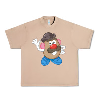 Burro Womens Mr. Potato Head Simple Portrait Urban Heavy Tee - longCreatives