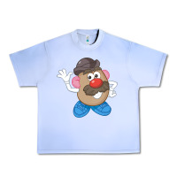 Grape Ice Womens Mr. Potato Head Simple Portrait Urban Heavy Tee - longCreatives