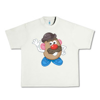 Pistachio Womens Mr. Potato Head Simple Portrait Urban Heavy Tee - longCreatives