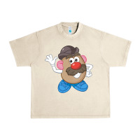 Sandshell Womens Mr. Potato Head Simple Portrait Urban Heavy Tee - longCreatives