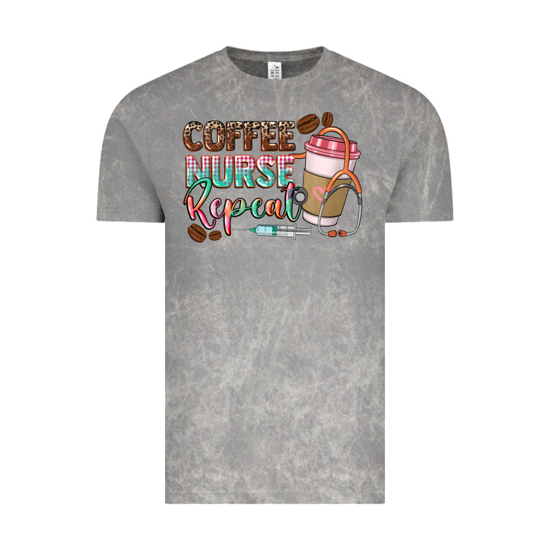 Coffee Nurse Repeat Vintage Tee by CowGirlArtShop | Teevron