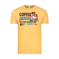 Vintage Mustard Coffee nurse repeat Vintage Tee - CowGirlArtShop