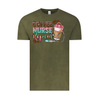 Vintage Olive Coffee nurse repeat Vintage Tee - CowGirlArtShop