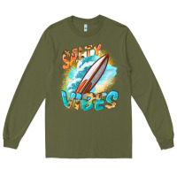Army Green Salty vibes Long Sleeve Tee - FaDigitalArtStudio