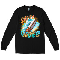Black Salty vibes Long Sleeve Tee - FaDigitalArtStudio